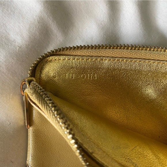 Authentic Celine Gold and Yellow Mini Pouch - Picture 3 of 5